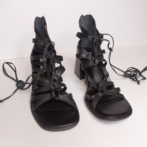 Women's Steve Madden Gladiator Heeled Sandals Size 10M Black